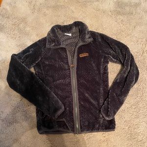 Columbia Fire Side Fleece Jacket Coat XS Shark